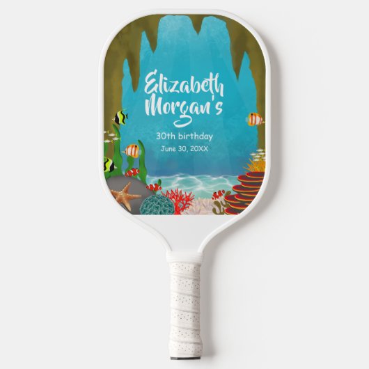 Under the Sea Cave Ocean Pickleball Paddle (Vorderseite)