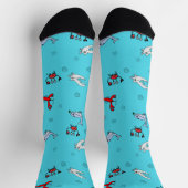 Under the Sea Crew Socks for Everyone - Aqua Socken (Oben)