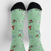 Under the Sea Crew Socks for Everyone - Sea Green Socken (Oben)