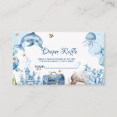 Under the sea Diaper Raffle Request Card Begleitkarte (Vorderseite)