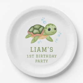 Under the sea first birthday Paper  Pappteller