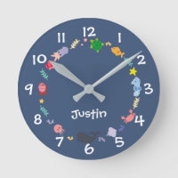 Under the Sea Kids Nursery Wall Clock