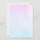 Under the Sea Mermaid Birthday Einladung (Rückseite)