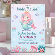 Under the sea Mermaid Birthday Girl