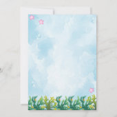 Under the sea Mermaid Birthday Girl Einladung (Rückseite)