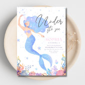 Under the Sea Mermaid Birthday Invite, Ocean Girls Einladung