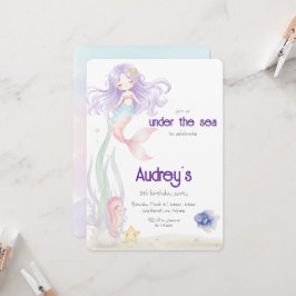 Under The Sea Mermaid Invitation Einladung