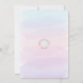 Under The Sea Mermaid Invitation Einladung (Rückseite)