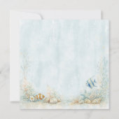 Under the Sea Ocean Animals Beach Birthday Einladung (Rückseite)