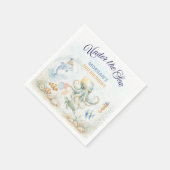 Under the Sea Ocean Animals Octopus Birthday Serviette (Ecke)