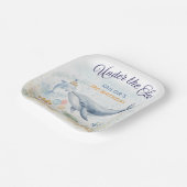 Under the Sea Ocean Animals Whale Birthday Pappteller (Gewinkelt)