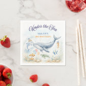 Under the Sea Ocean Animals Whale Birthday Serviette (Beispiel)