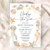 Under The Sea Ocean Baby Shower Gender Neutral Einladung