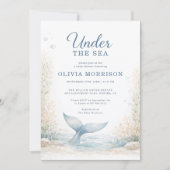 Under the Sea Ocean Photo Baby Shower Einladung (Vorderseite)