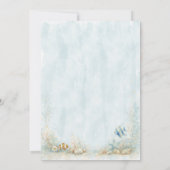 Under the Sea Octopus & Ocean Animals Birthday Einladung (Rückseite)