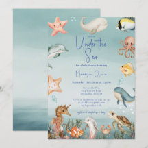 Under The Sea Ozean-Tiere Baby Shower
