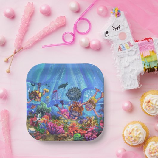 Under the Sea Pappteller (Party)