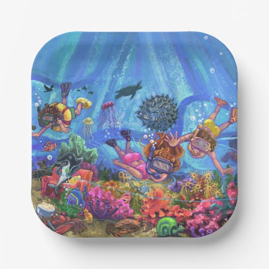 Under the Sea Pappteller (Vorderseite)