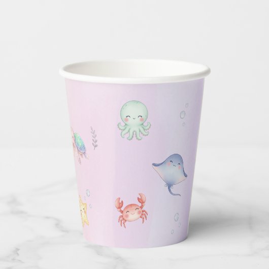 Under the Sea Party Cups Pappbecher (Rückseite)