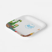 Under the Sea Plants Fish Birthday Paper Plate Pappteller (Gewinkelt)