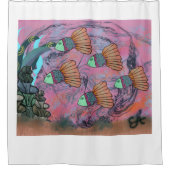 Under The Sea Shower Curtain Duschvorhang (Vorderseite)