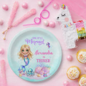 Under the Sea - Splish Splash - Mermaid Birthday Pappteller (Party)