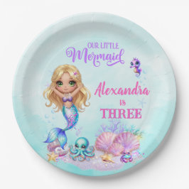 Under the Sea - Splish Splash - Mermaid Birthday Pappteller