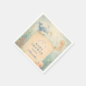 Under the Sea Storybook Baby Shower Serviette (Ecke)