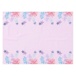 Under the Sea Tablecloth  Pink and Purple Birthday Tischdecke