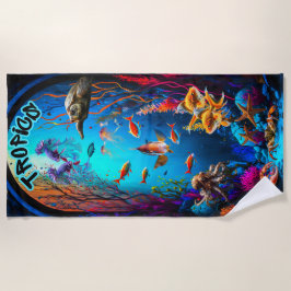 Under The Sea Tropic Fish Strandtuch