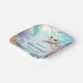 Under the Sea Turtle Boy Baby Shower Pappteller (Gewinkelt)