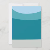 Under The Sea Turtle Funny Birthday Party Einladung (Rückseite)