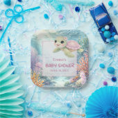 Under the Sea Turtle Girl Baby Shower Pappteller (Party)