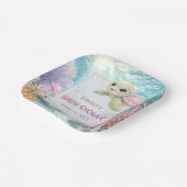 Under the Sea Turtle Girl Baby Shower Pappteller (Gewinkelt)