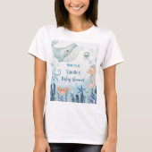 Under the Sea werdende Mutter Baby Shower T-Shirt (Vorderseite)