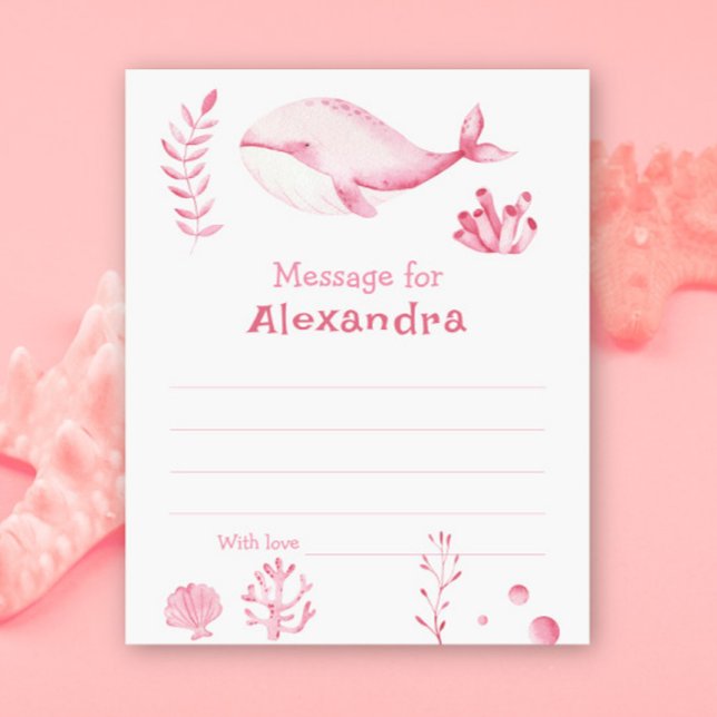 Under the sea Whale birthday time capsule message (Von Creator hochgeladen)