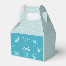Under the Sea You Soon Blue Baby Shower Geschenkschachtel