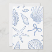 Under The Sea You Soon Blue Boy Baby Shower Einladung (Rückseite)