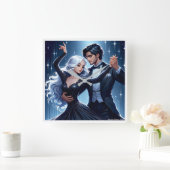 Under The Sky - Romantic Wall Clock Quadratische Wanduhr (Zuhause)