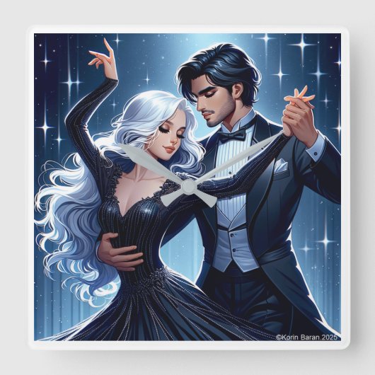 Under The Sky - Romantische Wanduhr (Vorderseite)
