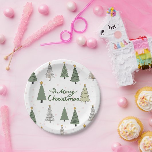 Under the Snowy Trees – Christmas Pappteller (Party)