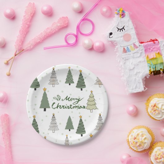 Under the Snowy Trees – Christmas Pappteller (Party)