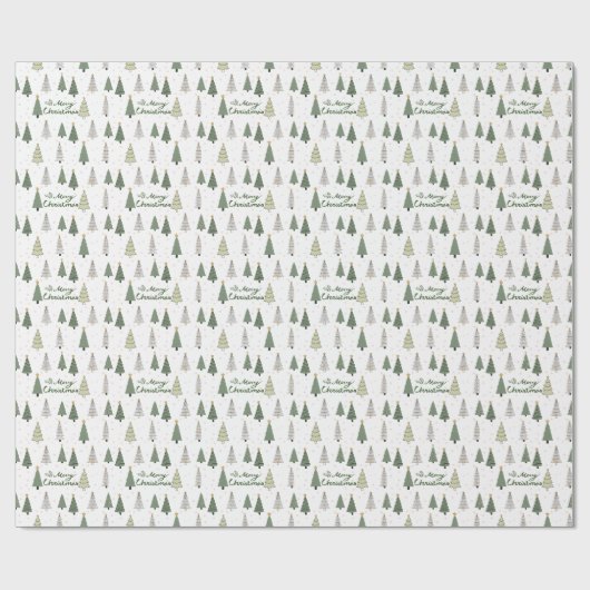 Under the Snowy Trees – Christmas Wrapping Paper Geschenkpapier (Flach)