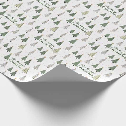 Under the Snowy Trees – Christmas Wrapping Paper Geschenkpapier (Ecke)