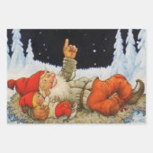 "Under the Stars" Gnomes von Jenny Nystrom Geschenkpapier Set (Vorderseite)
