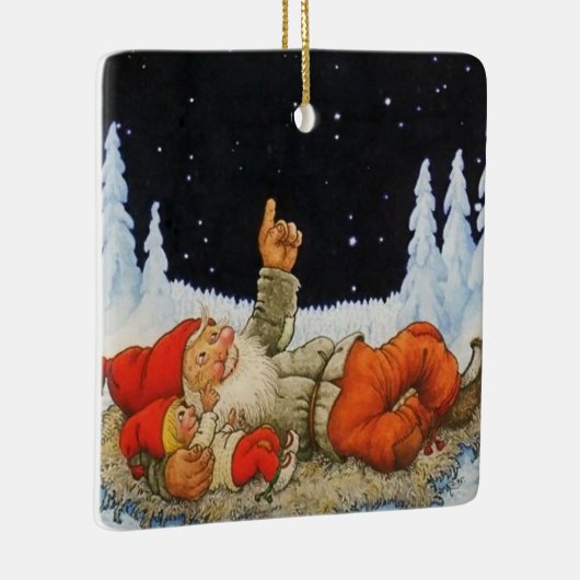 "Under the Stars" Gnomes von Jenny Nystrom Keramikornament (Rechts)