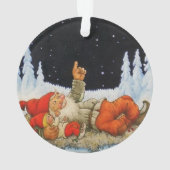 "Under the Stars" Gnomes von Jenny Nystrom Ornament (Rückseite)