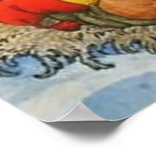 "Under the Stars" Gnomes von Jenny Nystrom Poster (Ecke)