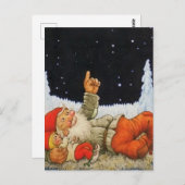 "Under the Stars" Gnomes von Jenny Nystrom Postkarte (Vorne/Hinten)