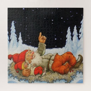 "Under the Stars" Gnomes von Jenny Nystrom Puzzle